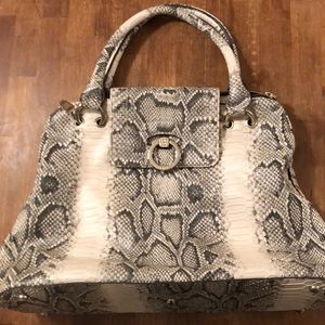 Large off white with gray Fiorelli bag